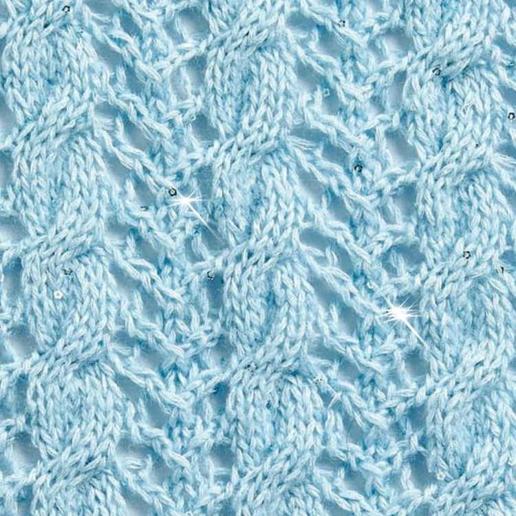 Creative Make It Blümchen 003 Aqua - flitteres világoskék fonal