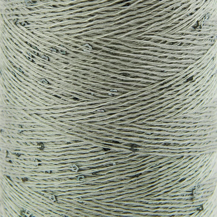 Creative Make It Blümchen 019 Silver - flitteres ezüst szürke fonal