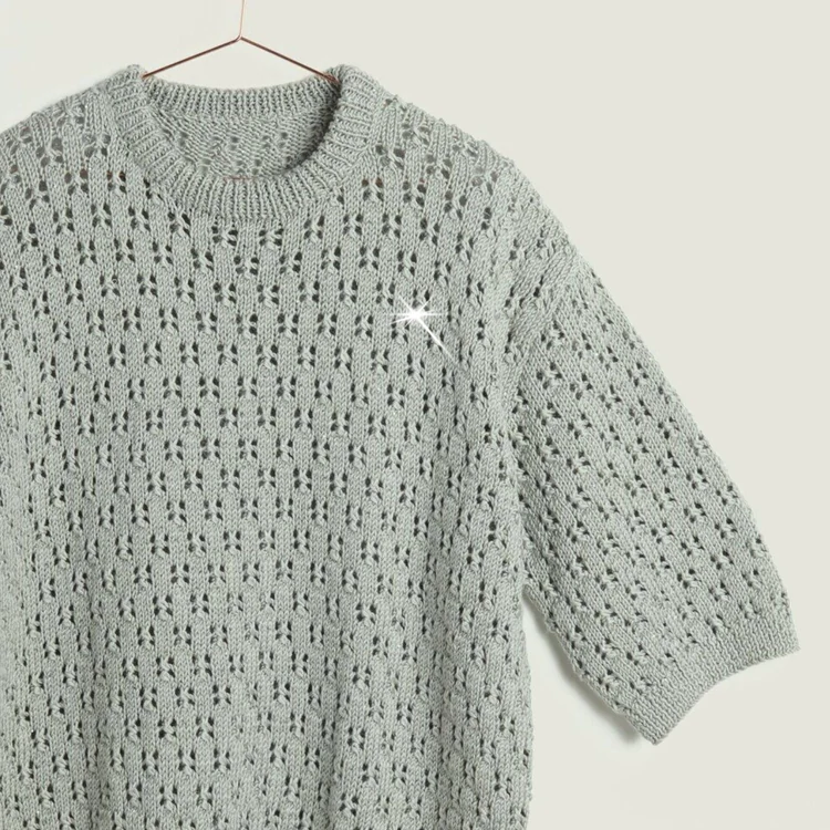 Creative Make It Blümchen 019 Silver - flitteres ezüst szürke fonal