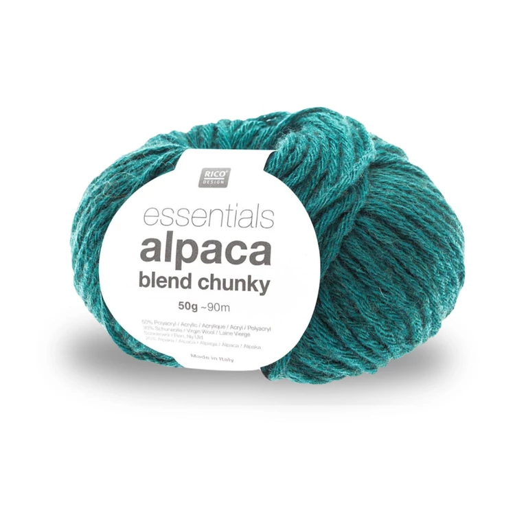 Rico Alpaca Chunky - 026 Algae - wool based yarn - sötétzöld gyapjú fonal 