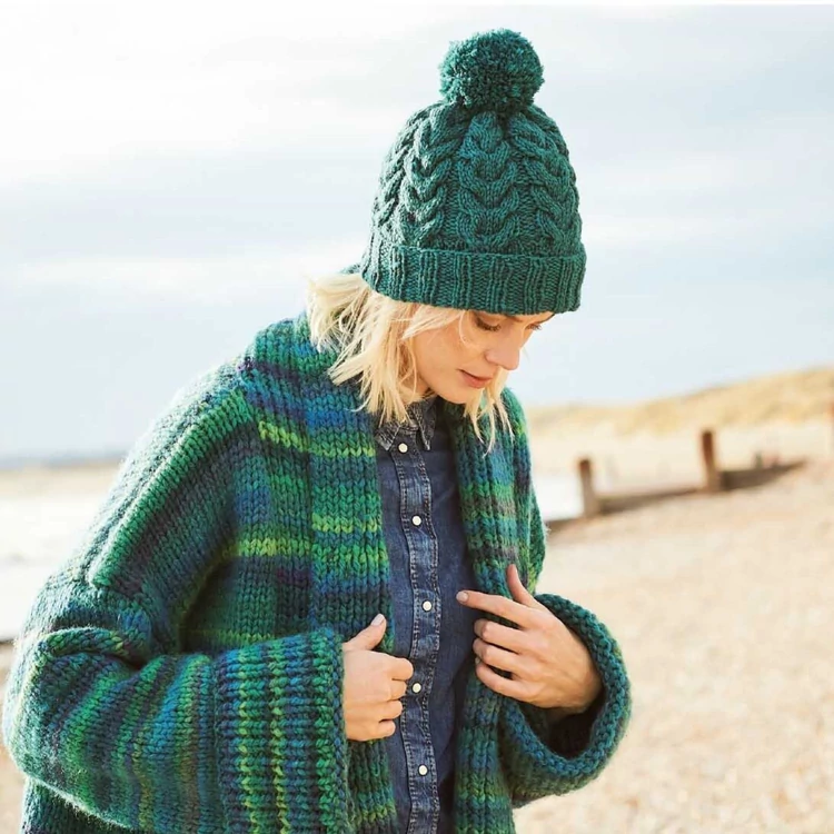 Rico Alpaca Chunky - 026 Algae - wool based yarn - sötétzöld gyapjú fonal 