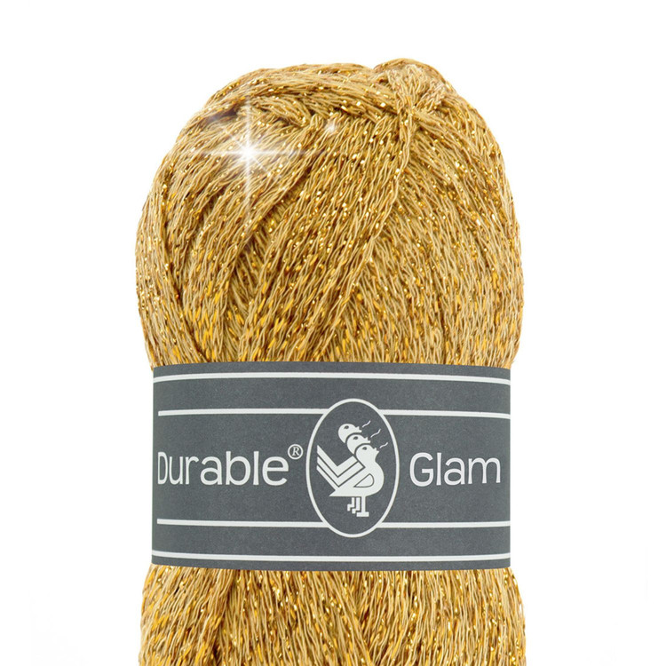 Durable Glam 2210 Gold - csillogó arany pamut fonal Durable Glam 2210 Gold - csillogó arany pamut fonal