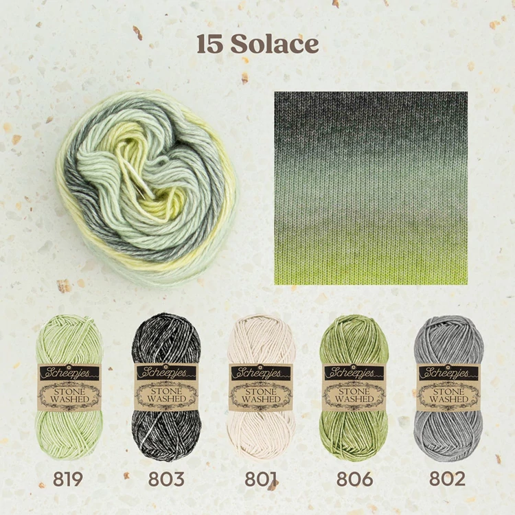 Scheepjes Stone Washed Flow 15 Solace - színátmenetes fonal