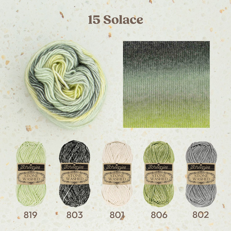 Scheepjes Stone Washed Flow - 15 Solace - színátmenetes fonal