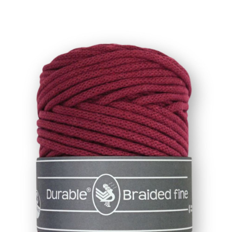 Durable Braided Fine 222 Bordeaux - bordó zsinórfonal Durable Braided Fine 222 Bordeaux - bordó zsinórfonal