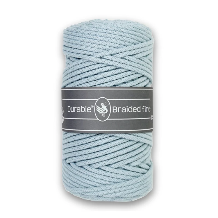 Durable Braided Fine 319 Blue cotton cord - világoskék zsinórfonal - 3mm