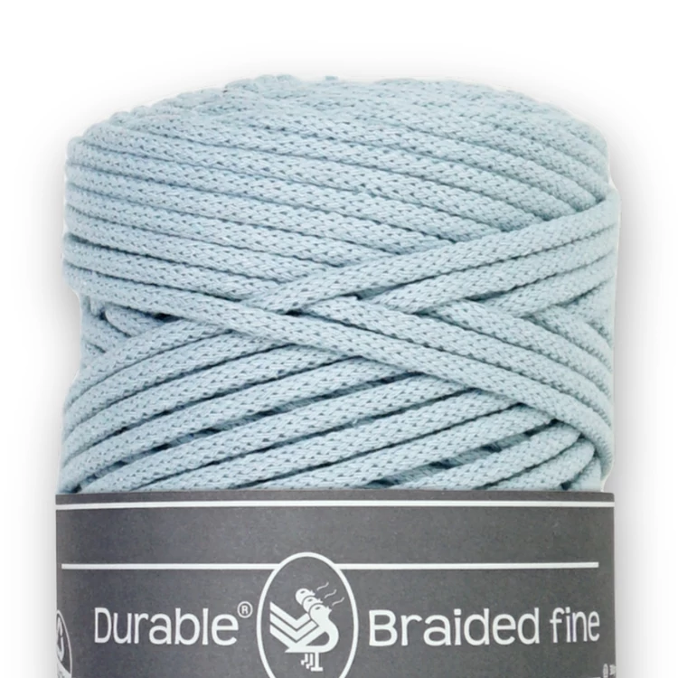 Durable Braided Fine 319 Blue cotton cord - világoskék zsinórfonal - 3mm
