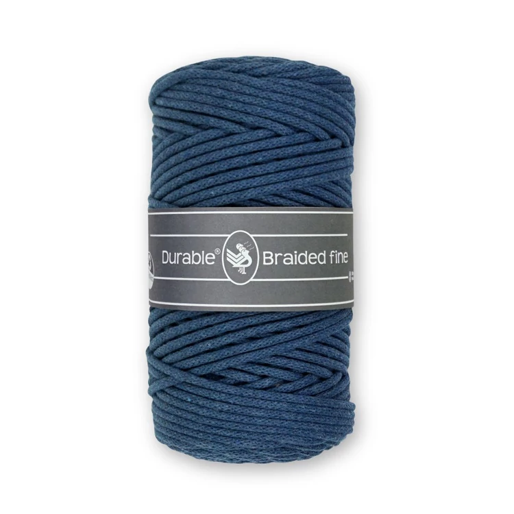 Durable Braided Fine 370 Jeans cotton cord - kék zsinórfonal - 3mm