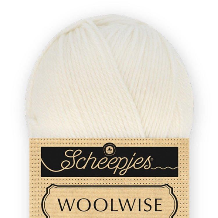 Scheepjes Woolwise 701 Pure White - hófehér gyapjú fonal