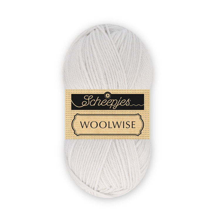 Scheepjes Woolwise 702 Misty Silver - halványszürke gyapjú fonal