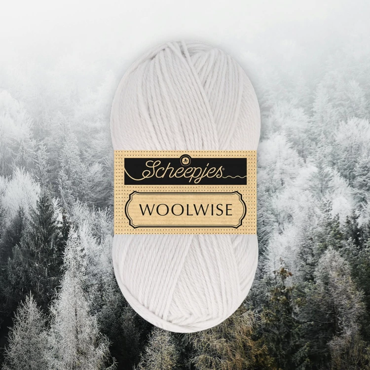 Scheepjes Woolwise 702 Misty Silver - szürke merinói gyapjú fonal - wool yarn