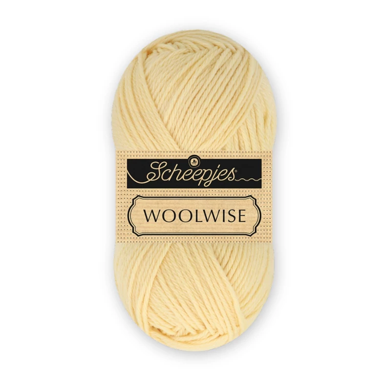 Scheepjes Woolwise 7713 Lemon Zest - sárga merinói gyapjú fonal - wool yarn