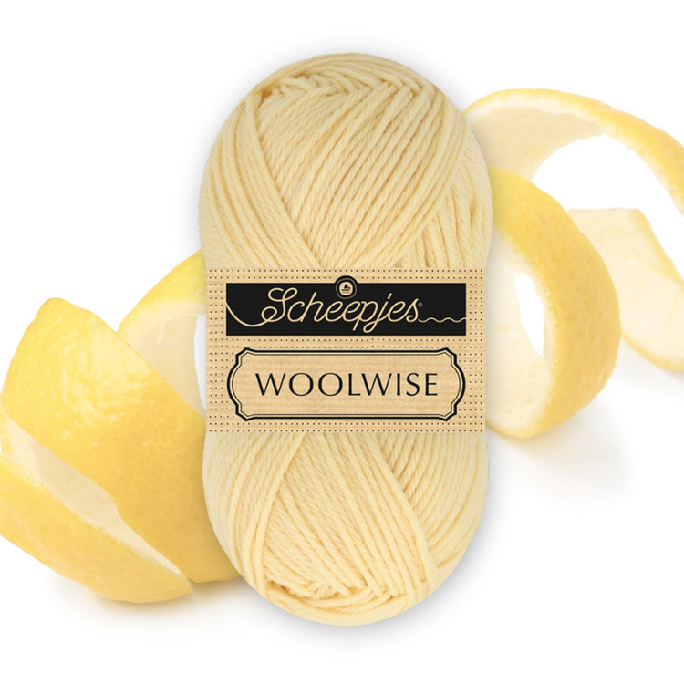 Scheepjes Woolwise 713 Lemon Zest - halvány sárga gyapjú fonal Scheepjes Woolwise 713 Lemon Zest - halvány sárga gyapjú fonal