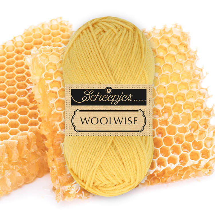 Scheepjes Woolwise 714 Honeycomb - sárga gyapjú fonal