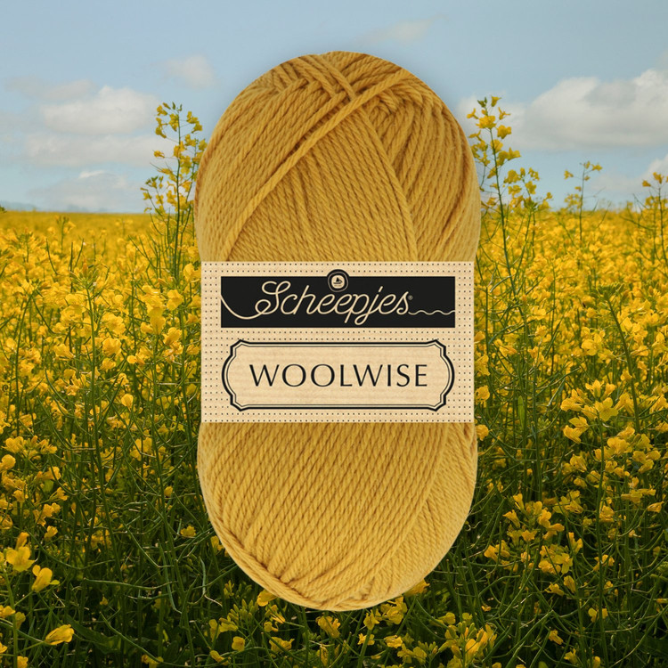 Scheepjes Woolwise 718 Honey Mustard - sárga gyapjú fonal Scheepjes Woolwise 718 Honey Mustard - sárga gyapjú fonal