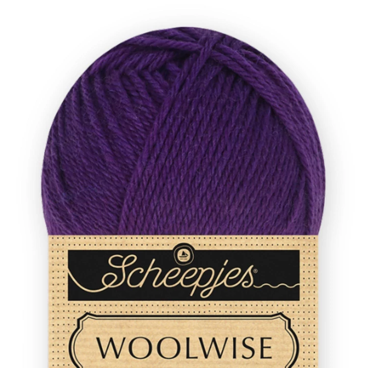 Scheepjes Woolwise 738 Rich Berry - lila merinói gyapjú fonal - wool yarn