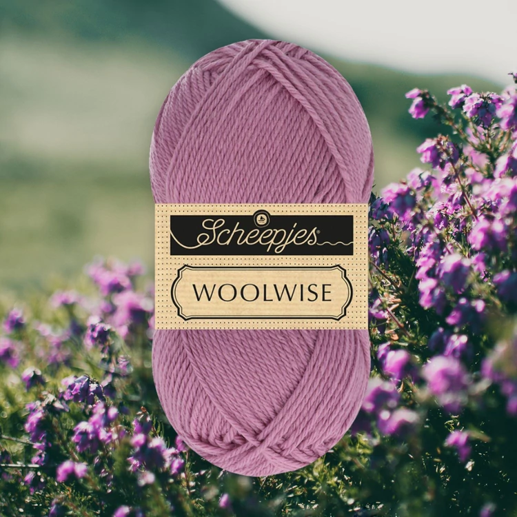 Scheepjes Woolwise 739 Regal Purple - lila merinói gyapjú fonal - wool yarn