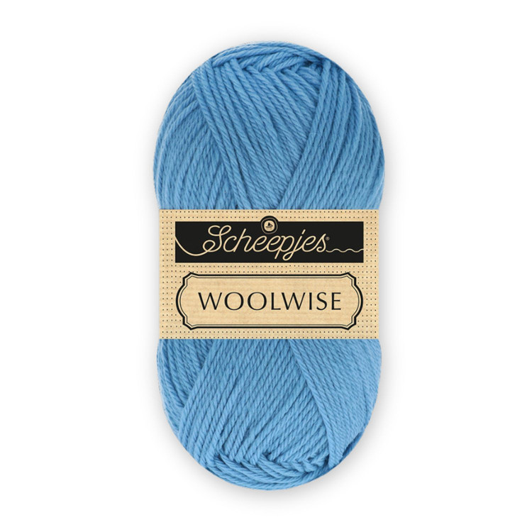 Scheepjes Woolwise 745 Misty Waters - kék gyapjú fonal