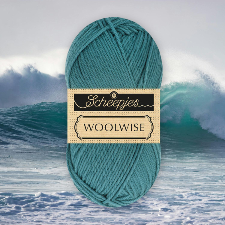 Scheepjes Woolwise 746 Sea Spray - türkiz gyapjú fonal Scheepjes Woolwise 746 Sea Spray - türkiz gyapjú fonal