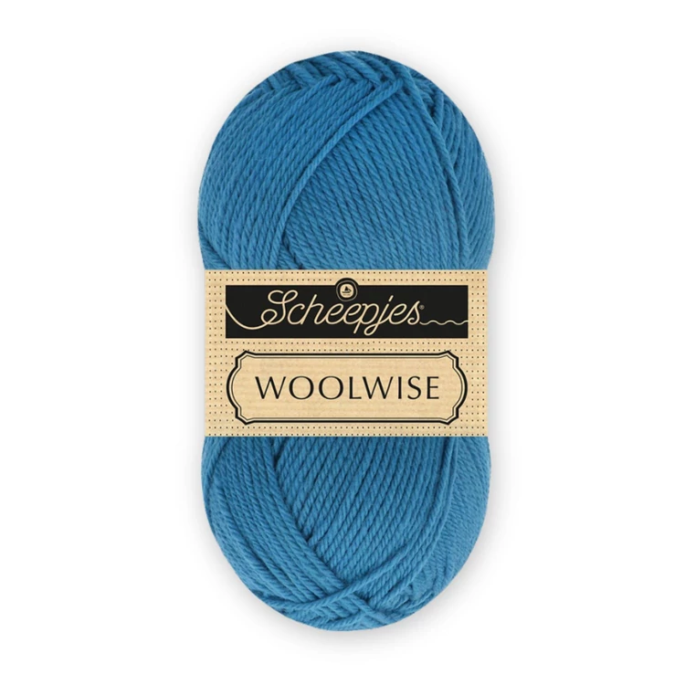 Scheepjes Woolwise 749 Cosmic Blue - kék merinói gyapjú fonal - wool yarn