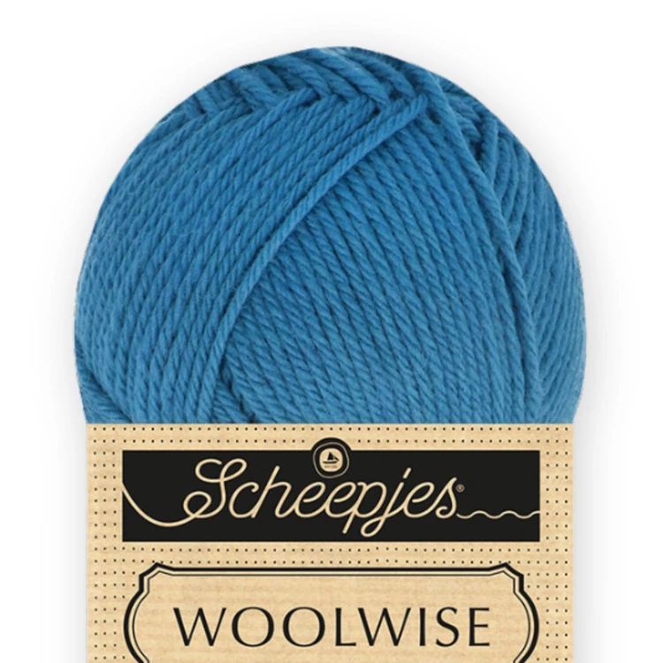 Scheepjes Woolwise 749 Cosmic Blue - kék merinói gyapjú fonal - wool yarn