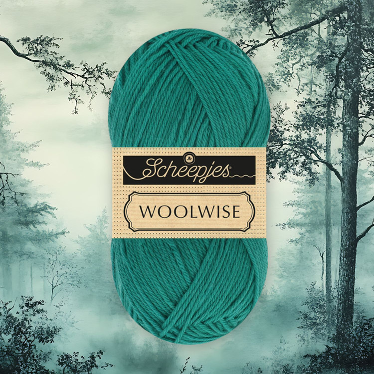 Scheepjes Woolwise 753 Mossy Glen - zöld gyapjú fonal Scheepjes Woolwise 753 Mossy Glen - zöld gyapjú fonal