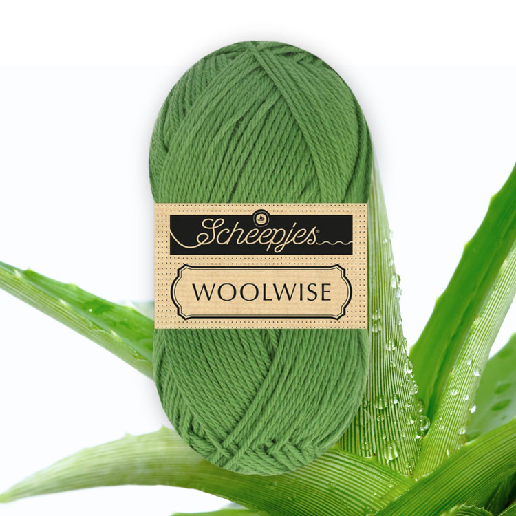 Scheepjes Woolwise 756 Agave Green - zöld gyapjú fonal Scheepjes Woolwise 756 Agave Green - zöld gyapjú fonal