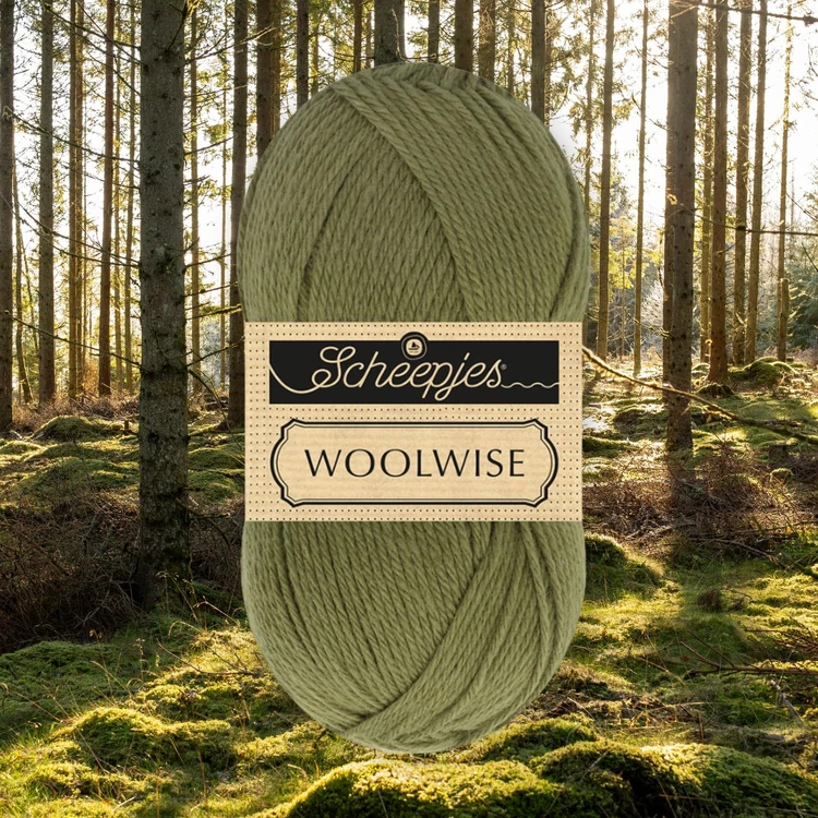 Scheepjes Woolwise 759 Deep Moss - mohazöld merinói gyapjú fonal - wool yarn
