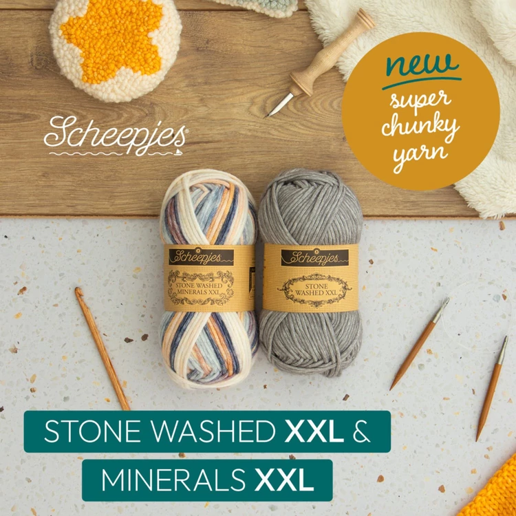 Scheepjes Stone Washed XXL vastag pamut-akril fonal