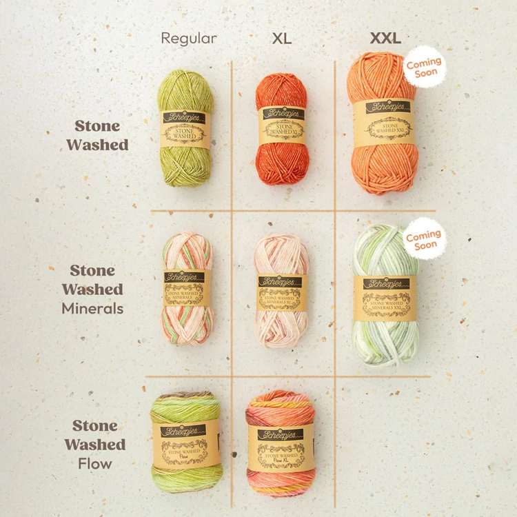 Scheepjes Stone Washed XXL vastag pamut-akril fonal