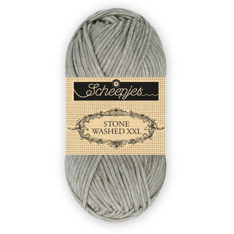 Scheepjes Stone Washed XXL 842 Smokey Quartz - szürke vastag fonal