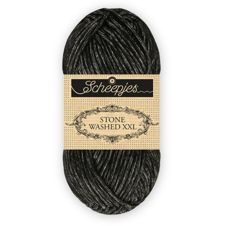 Scheepjes Stone Washed XXL 843 Black Onyx - fekete fonal Scheepjes Stone Washed XXL 843 Black Onyx - fekete fonal