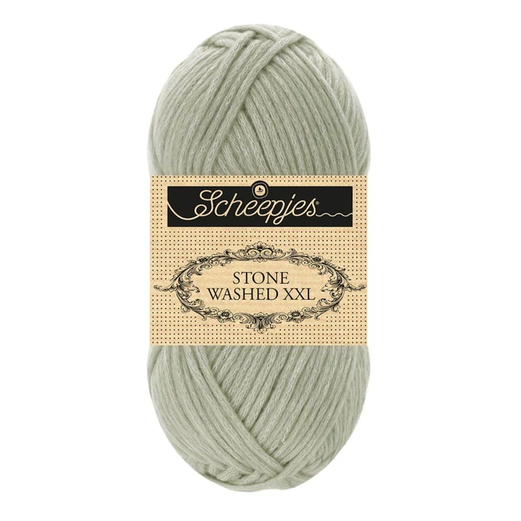 Scheepjes Stone Washed XXL 854 Crystal Quartz - szürke vastag fonal