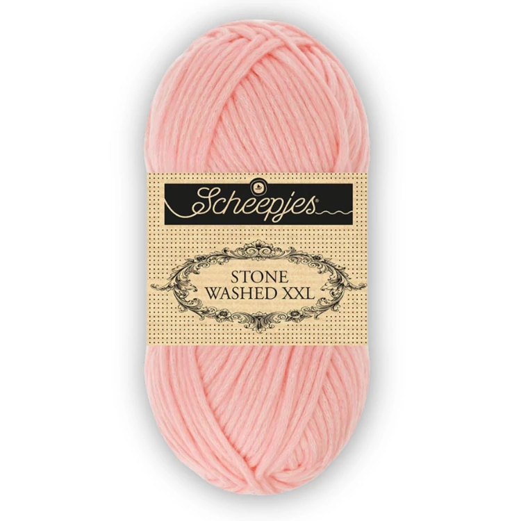 Scheepjes Stone Washed XXL 860 Rose Quartz - rózsaszín vastag fonal