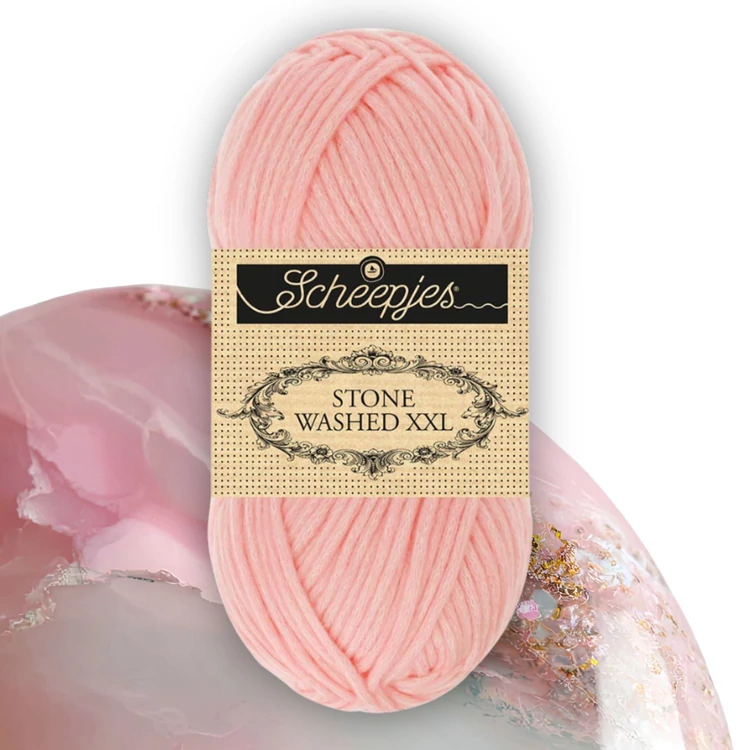 Scheepjes Stone Washed XXL 860 Rose Quartz - rózsaszín vastag fonal