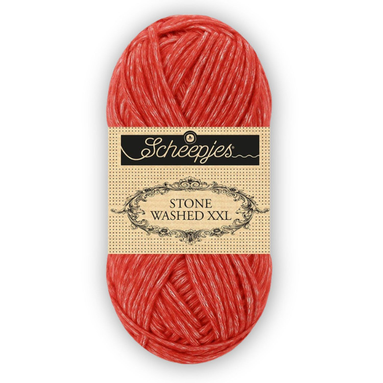 Scheepjes Stone Washed XXL 863 Carnelian - piros fonal Scheepjes Stone Washed XXL 863 Carnelian - piros fonal