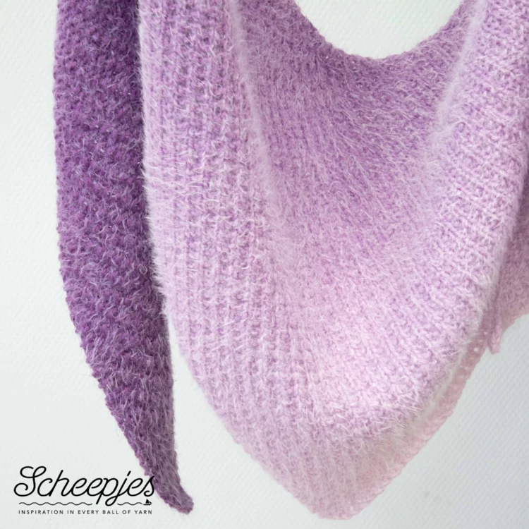Scheepjes Snowfall 12 Black Ice - gradient yarn - kékes fekete színátmenetes fonal