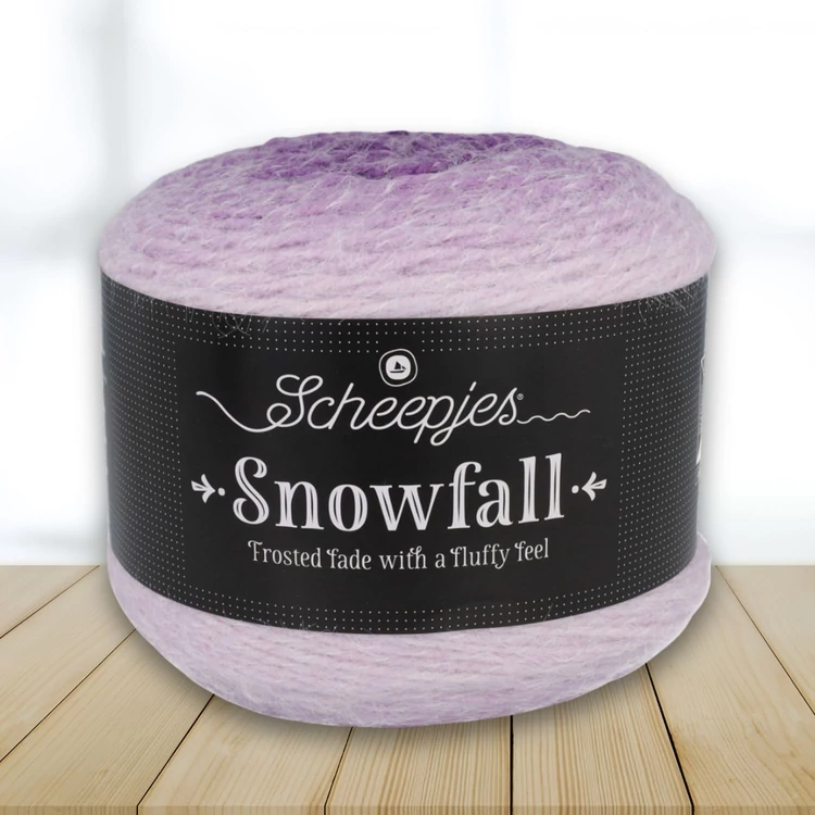 Scheepjes Snowfall 07 Crystal Fig - purple yarn - lila színátmenetes fonal
