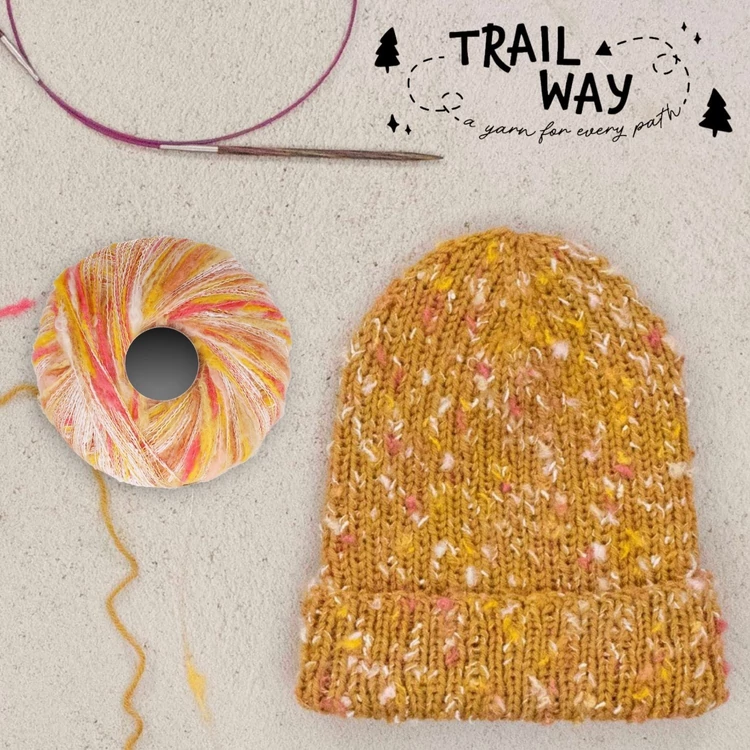 Scheepjes Trailway - tweed kísérő fonal - tweed carry-along yarn