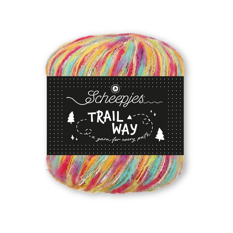 Scheepjes Trailway 001 Rainbows  - sokszínű tweed kísérő fonal - tweed carry-along yarn