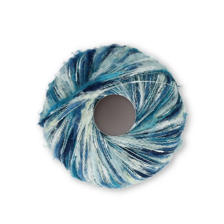 Scheepjes Trailway 004 Breeze  - kék tweed kísérő fonal - tweed carry-along yarn