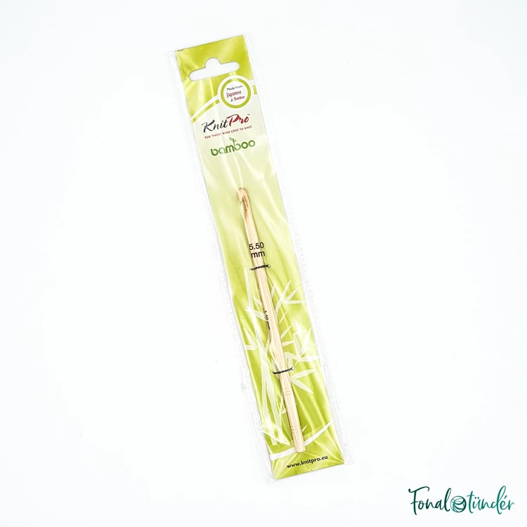 knitpro bamboo - horgolótű - crochet hook - 5.5mm