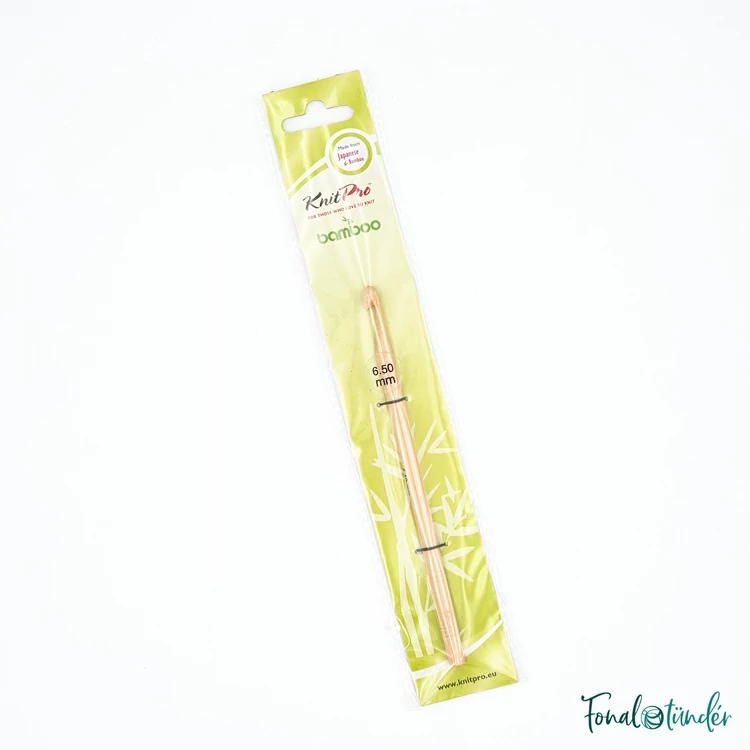 knitpro bamboo - horgolótű - crochet hook - 6.5mm