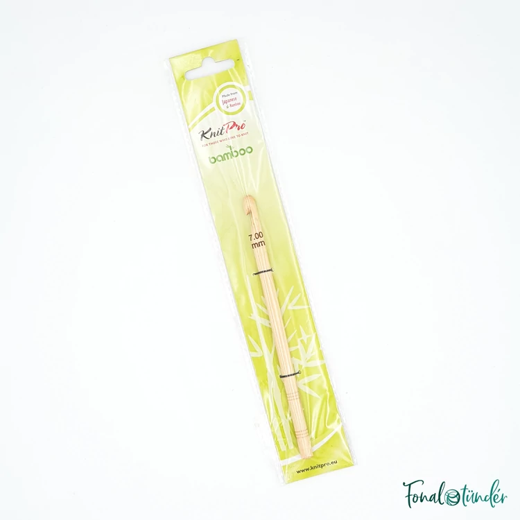 knitpro bamboo - horgolótű - crochet hook - 7mm