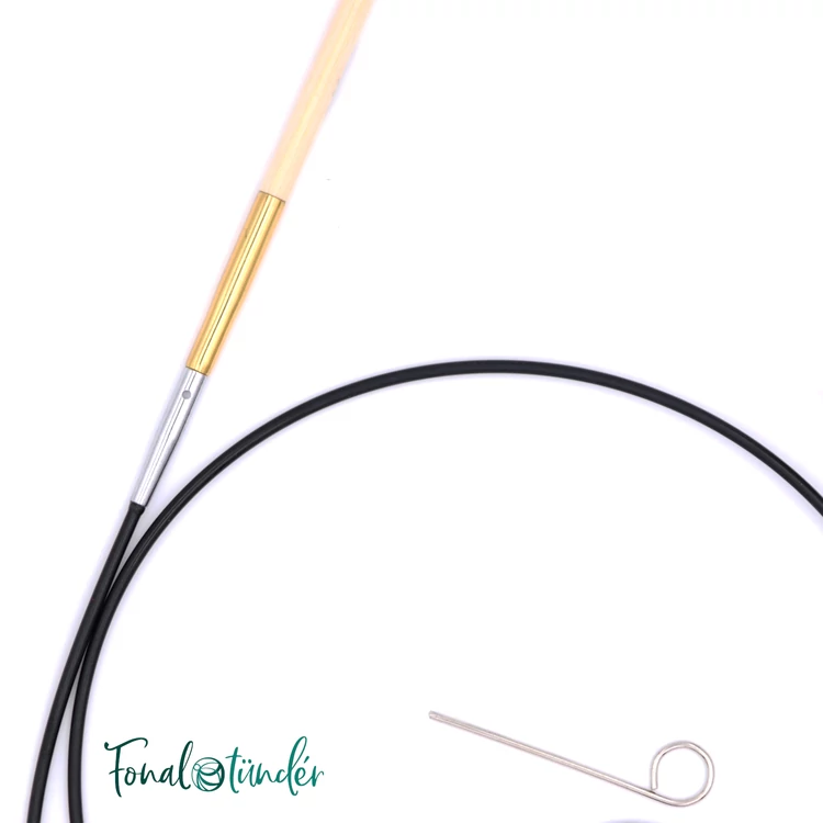 KnitPro Bamboo Tunisian - tuniszi horgolótű - crochet hook - 4.5mm