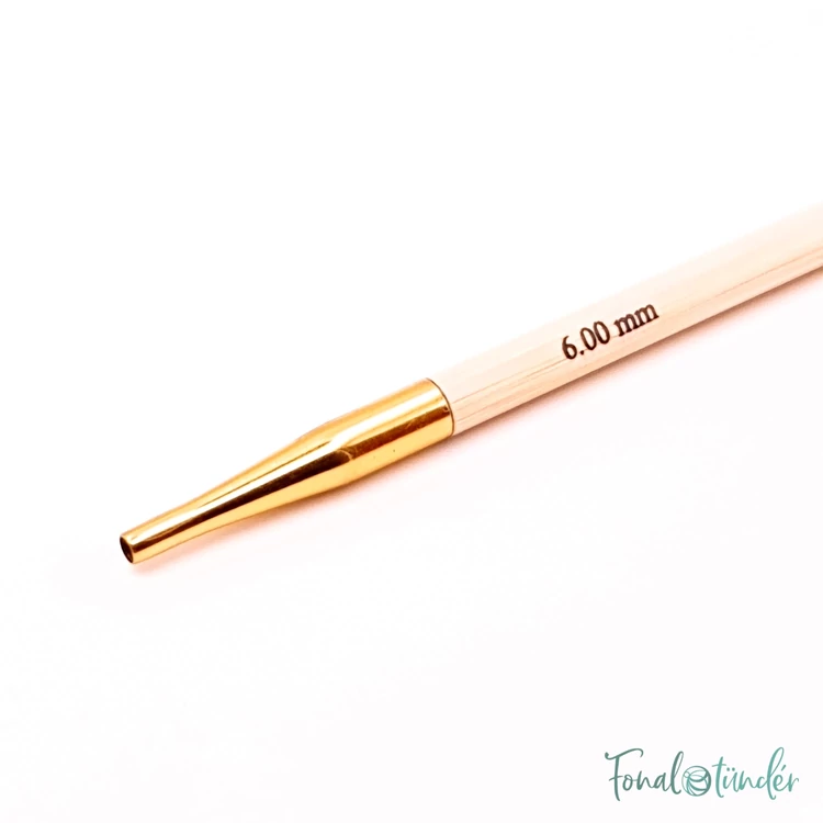 KnitPro Bamboo Tunisian - tuniszi horgolótű - crochet hook - 6mm - ep3