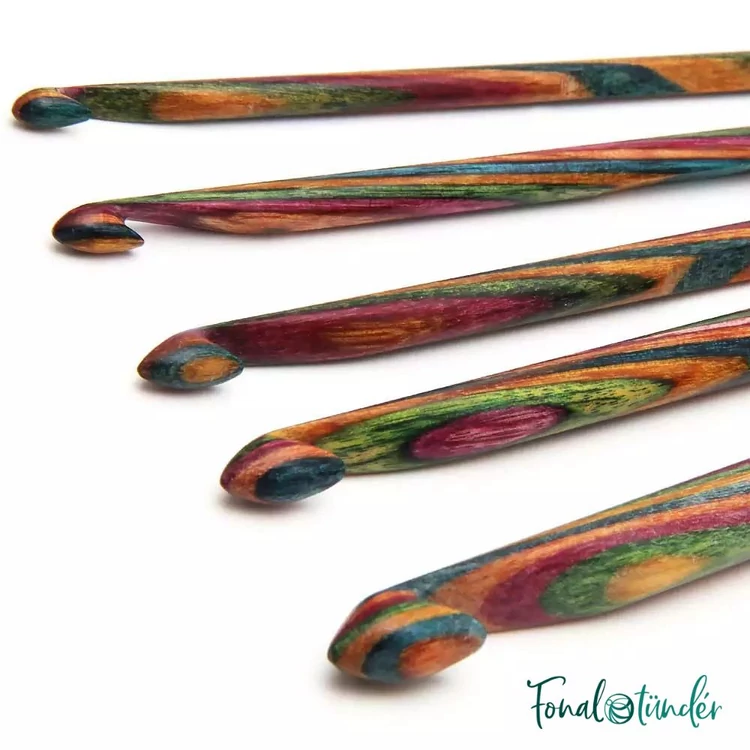 KnitPro Symfonie Crochet Hook Set - fa horgolótű készlet - 3.5-8mm - 01