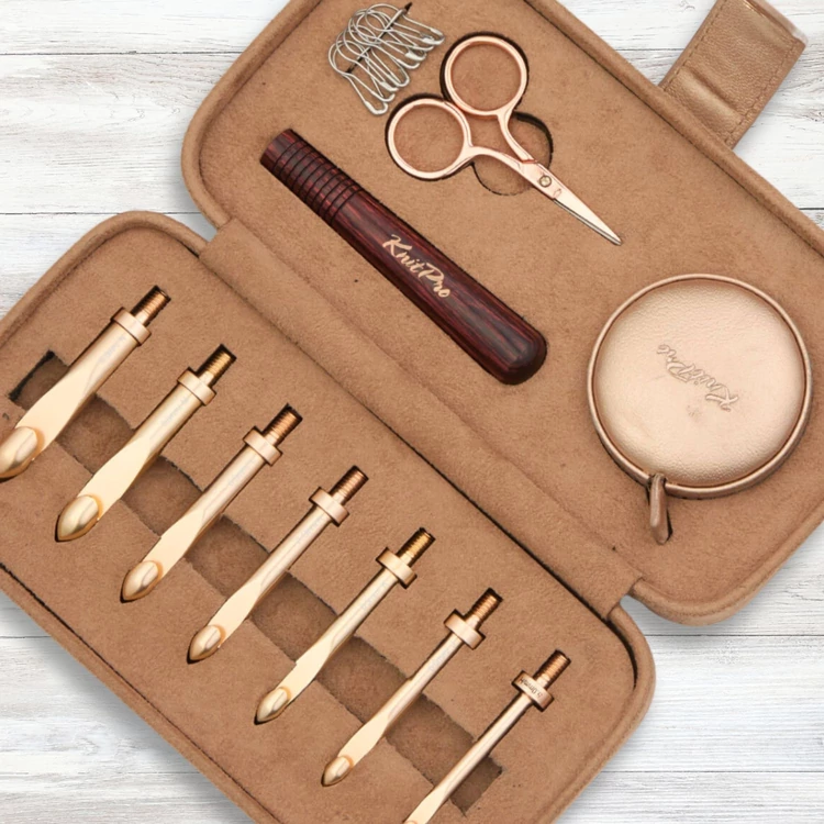 KnitPro Oasis - cserélhető végű horgolótű készlet 5.5-10mm - interchangeable crochet hook set 