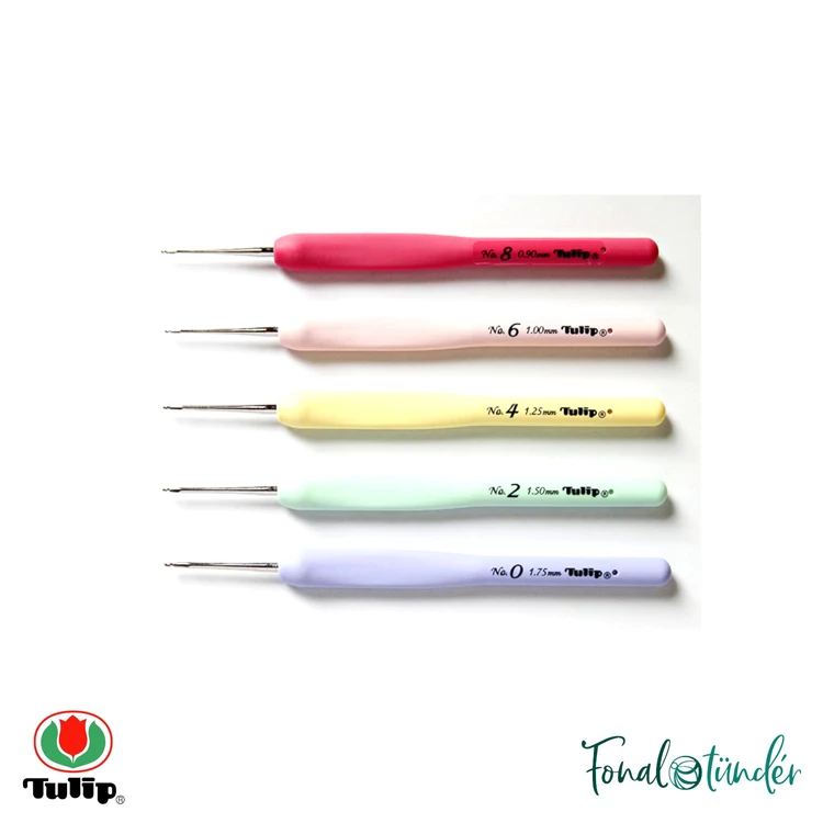 Tulip Sucre Bead crochet hook set - gyöngy horgolótű készlet - 0.9-1.75mm - 4
