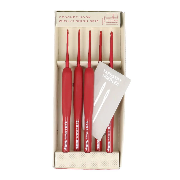 Tulip Etimo red crochet hook set - horgolótű készlet - 1.8-5mm - kep 3